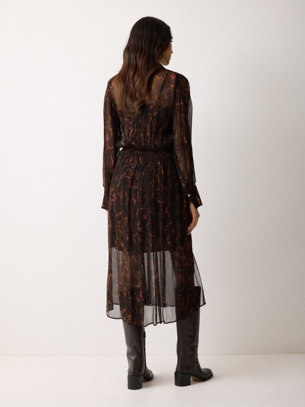 Wild Feather Shirt Dress | Brown