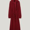 Triangular Scarf Knit Dress | Red