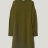 Knitted Mini Jumper Dress | Green