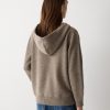 Wool Blend Hooded Jumper | Taupe